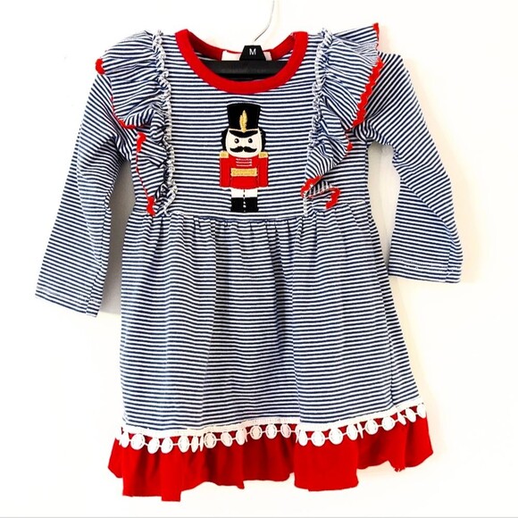 Marie Nicole Christmas Nutcracker Long Sleeve dress - Picture 1 of 5